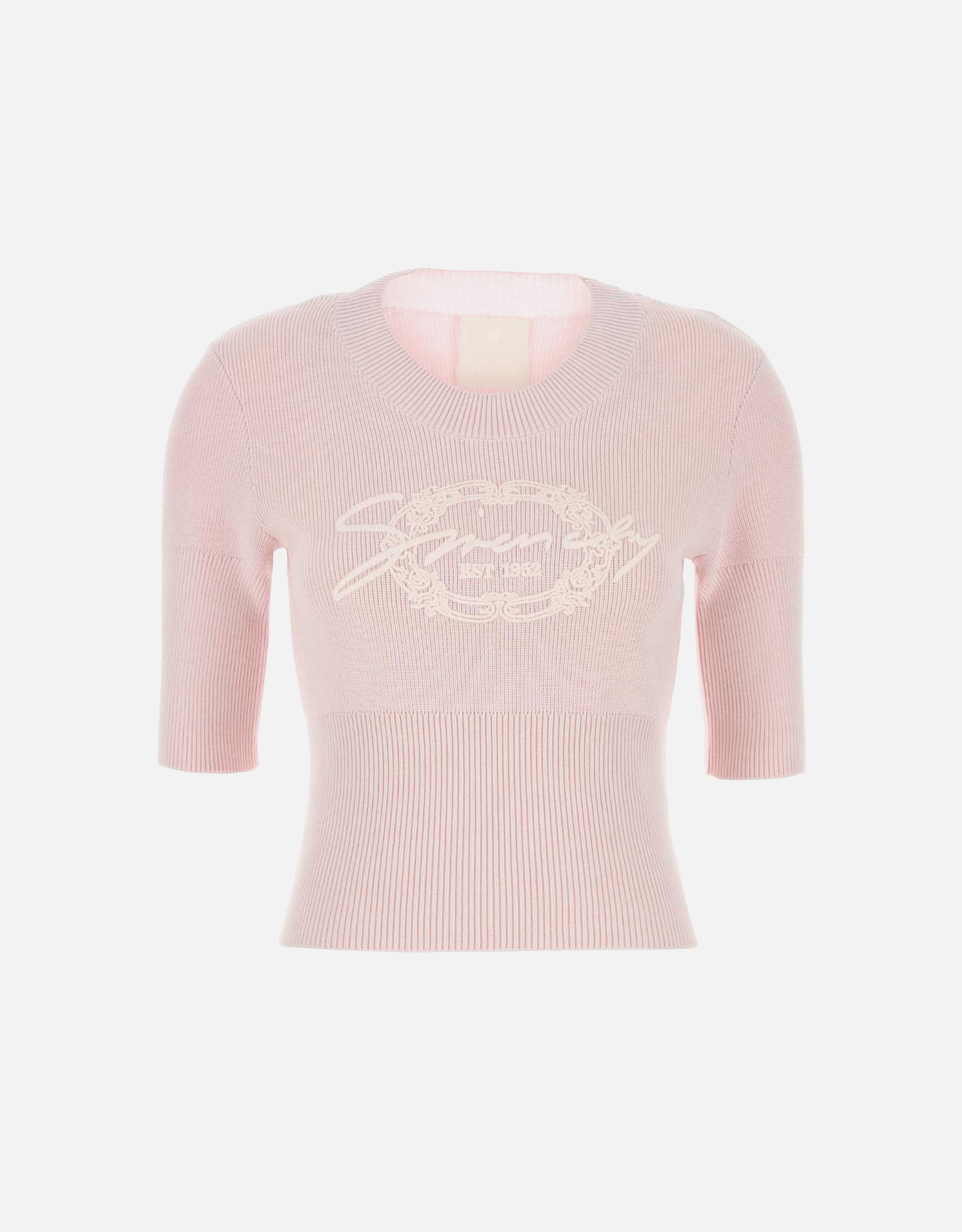 Givenchy Pastel Pink Cotton Wool Blend Sweater - XS　ジバンシィ パステル ピンク コットン ウール ブレンド セーター - XS Givenchy