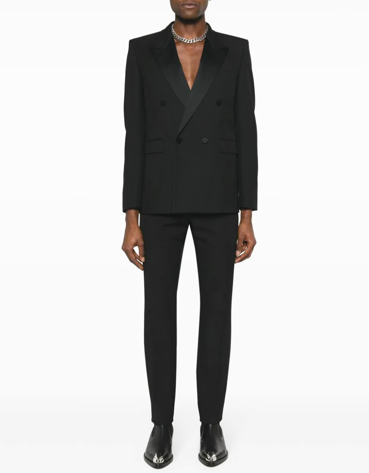 Saint Laurent メンズ アイコニック・ル・スモーキング ウール ロー