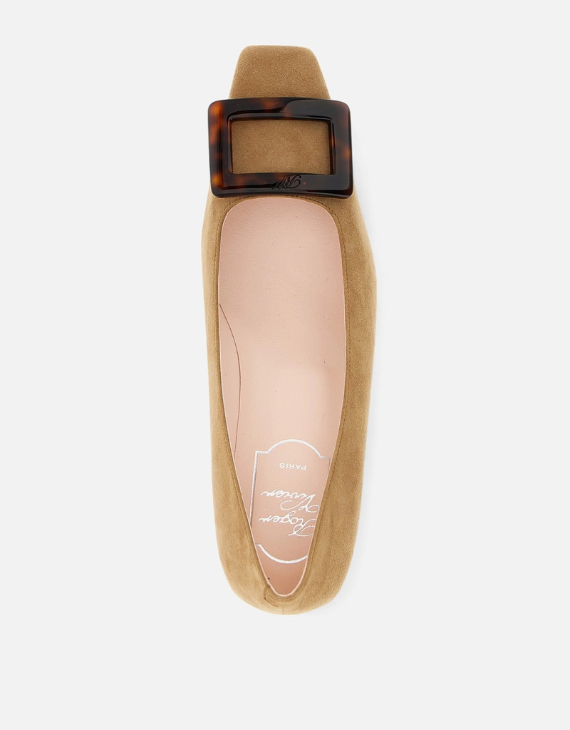 Roger Vivier べっ甲柄バックルフラットシューズ 36 1/2 Roger Vivier べっ甲柄バックルフラットシューズ 36 1/2 パンプス 中古