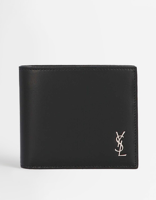Saint Laurent メンズタイニーカサンドルカーフスキンレザー財布