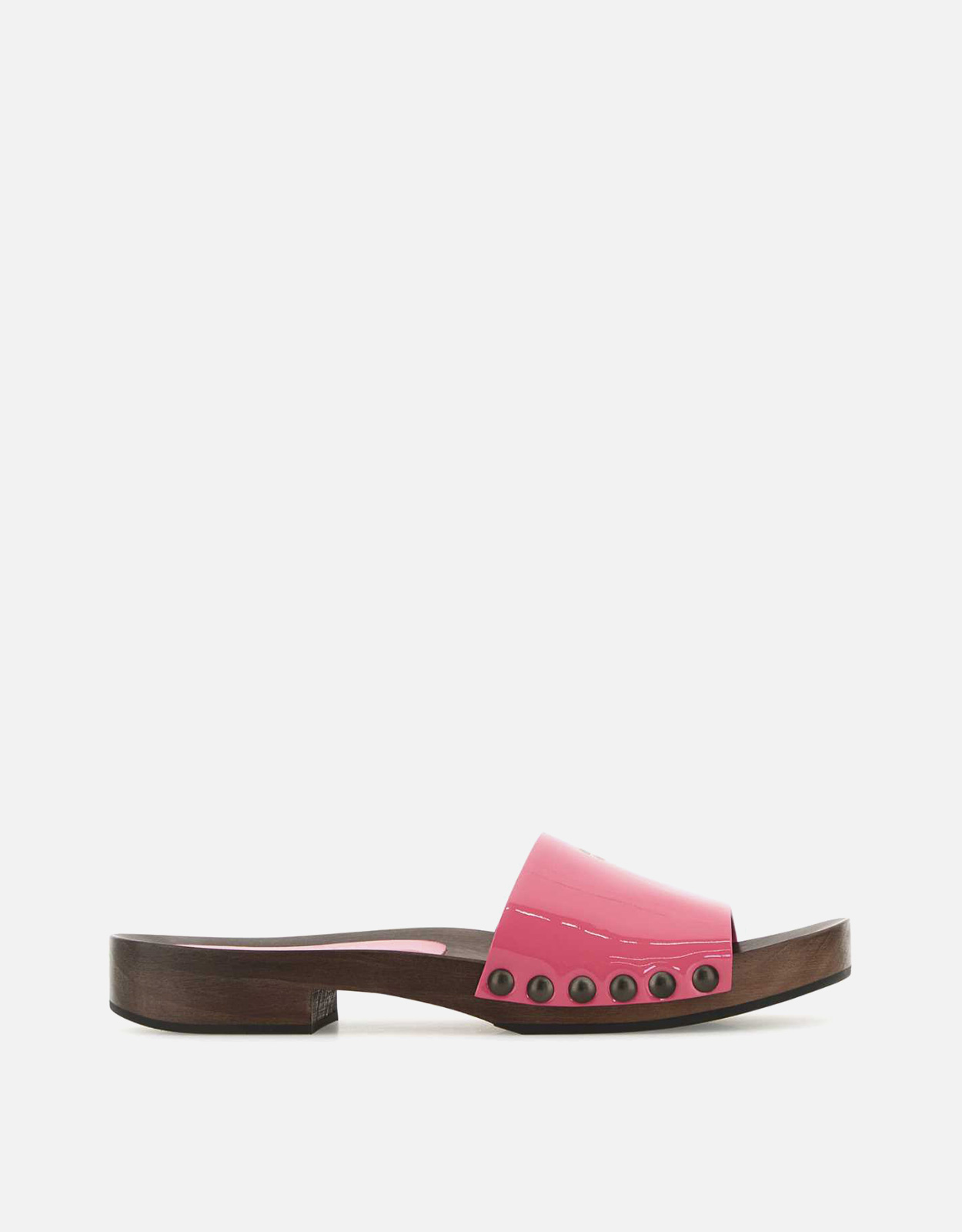 Miu Miu Patent Calfskin Leather Clog Slippers () IFCHIC.COM