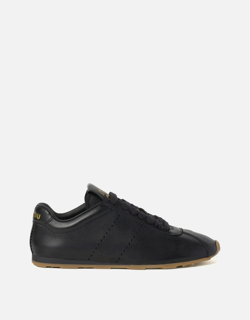 Miu Miu Lambskin Leather Sneakers (Sneakers,Low Top Sneakers