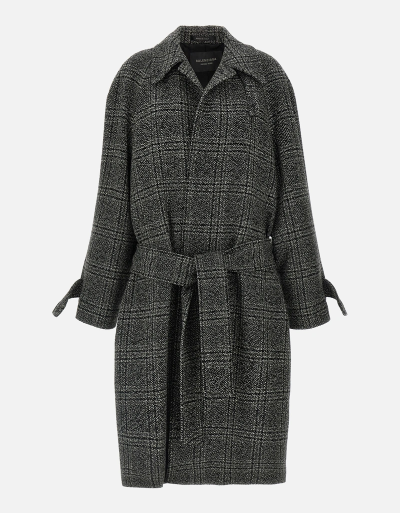 Balenciaga ワンレイヤーラグランウールコート (ジャケット,ウール