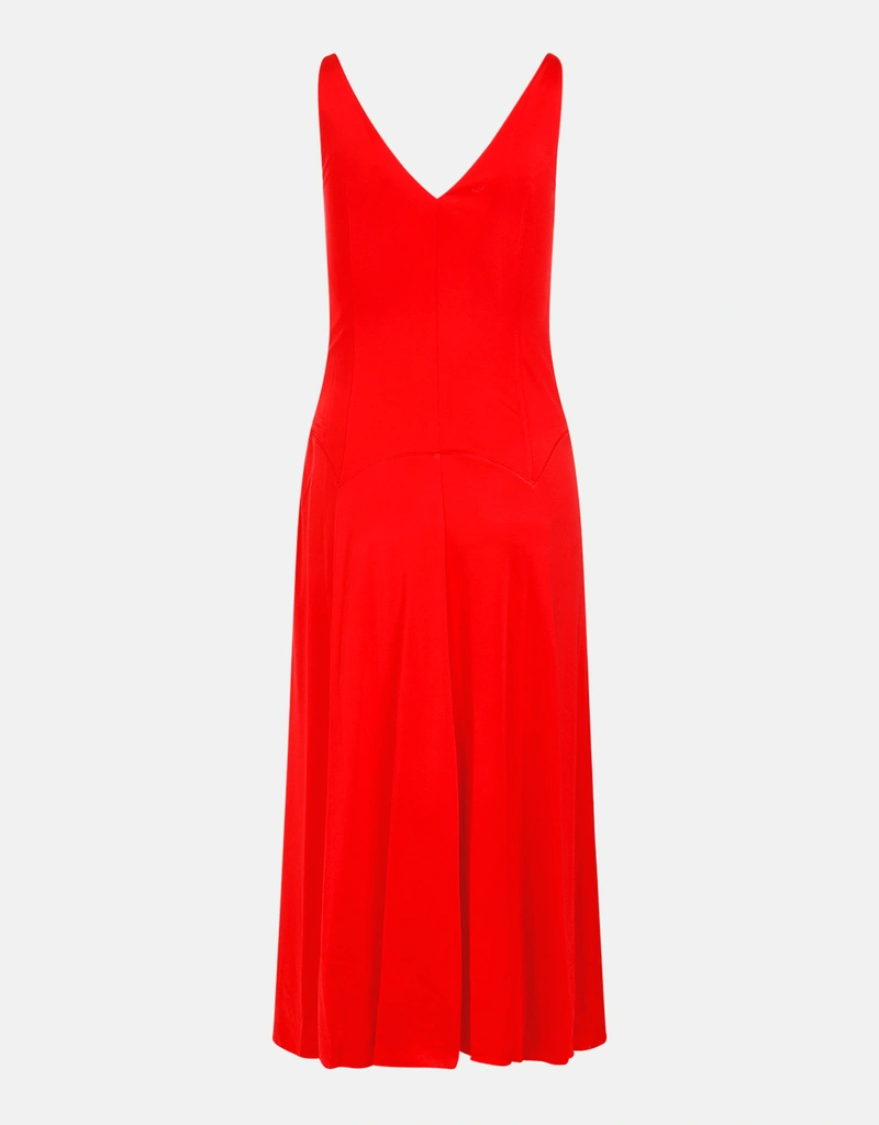 Lanvin Sleeveless A-Line Midi Dress (Dresses,Midi Dresses) IFCHIC.COM