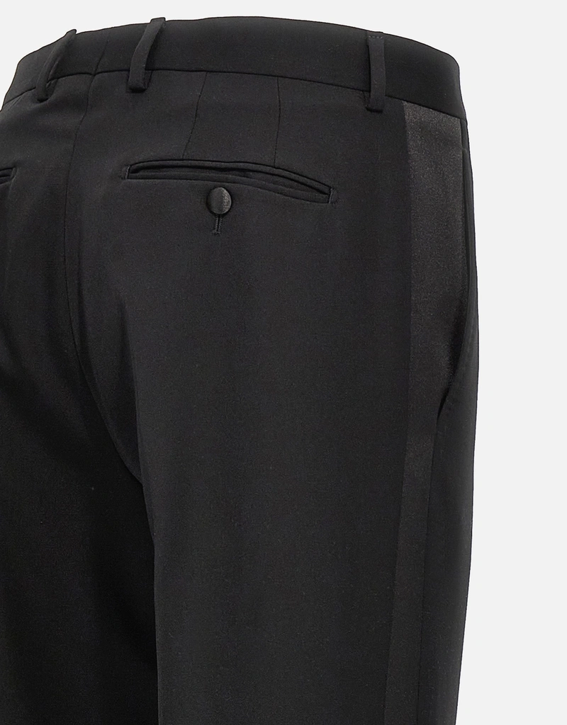 Lanvin メンズウールタキシードパンツ (アパレル,スーツ&テーラ Lanvin メンズウールタキシードパンツ (アパレル,スーツ&テーラ