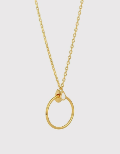 Orbit Infinity Drop Pendant Necklace 