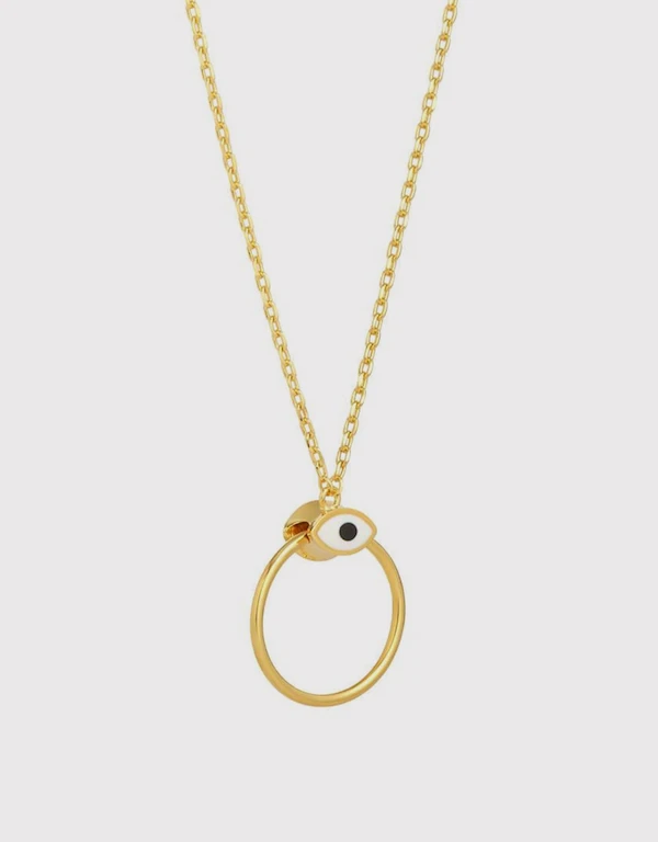 Ruifier Jewelry  Orbit Infinity 眼睛吊墜項鍊