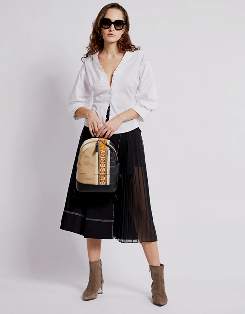 Audrey Pleated Wrap Midi Skirt