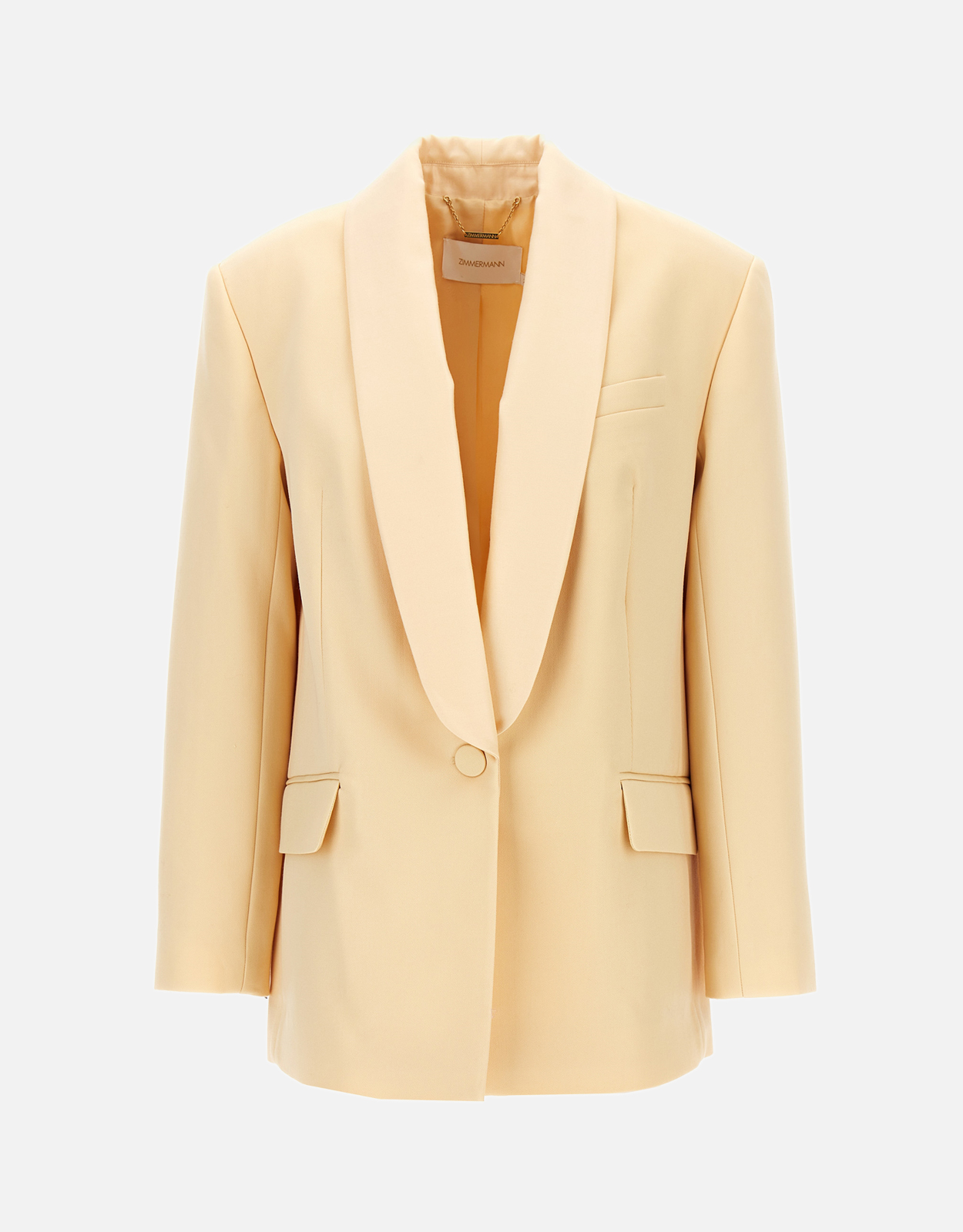 Zimmermann Zimmermann Illustration Shawl Wool Blend Blazer - 00　Zimmermann イラスト ショール ウール ブレンド ブレザー - 00