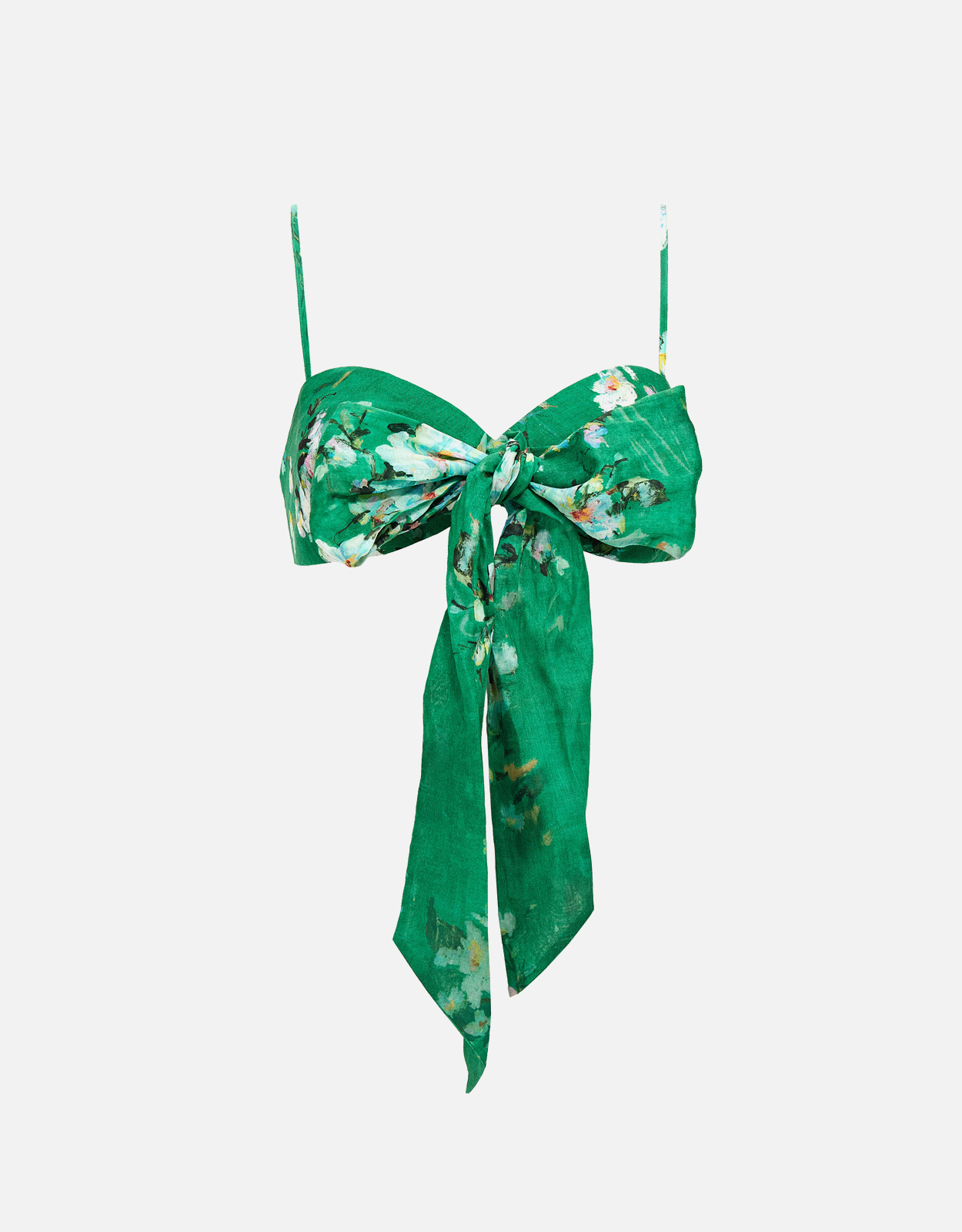 Zimmermann Zimmermann Everley Linen Draped Bow Bralette - 00　Zimmermann Everley リネンドレープリボンブラレット - 00