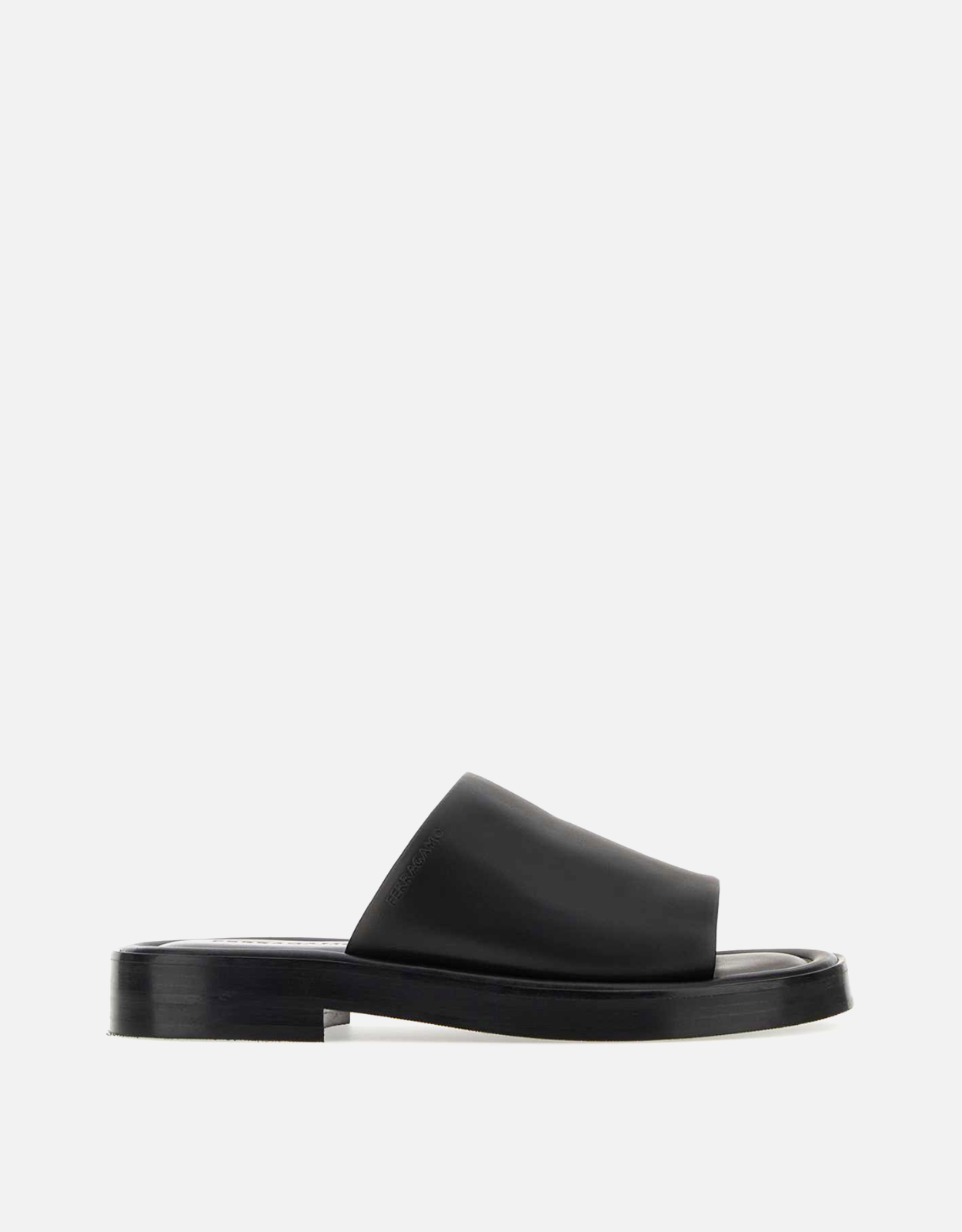 Salvatore Ferragamo メンズ カーフスキン レザー スリッパ () IFCHIC.COM