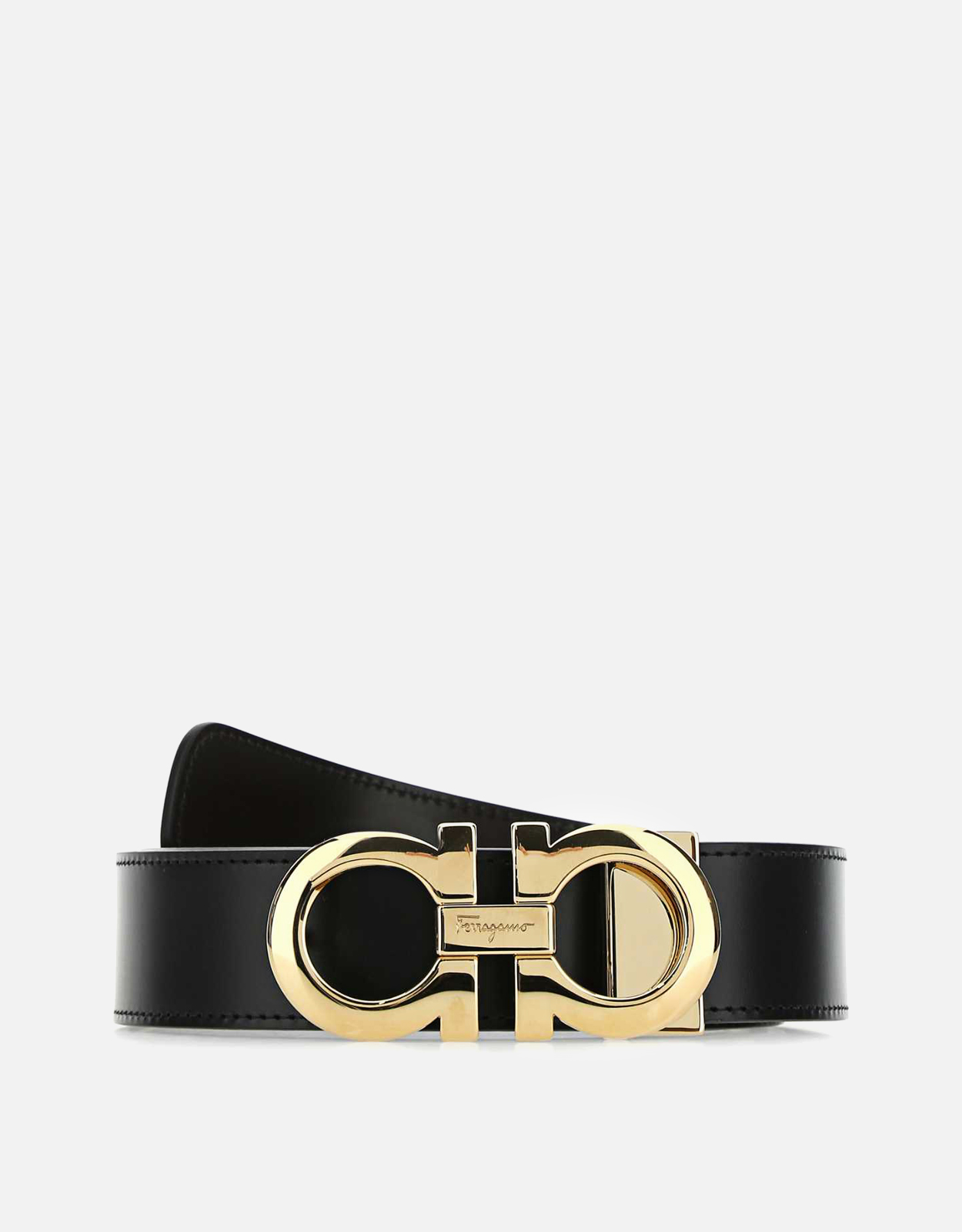 美品Salvatore Ferragamo レザーリバーシブルベルト FERRAGAMO（フェラガモ） リバーシブル ベルト メンズ 679710-688772