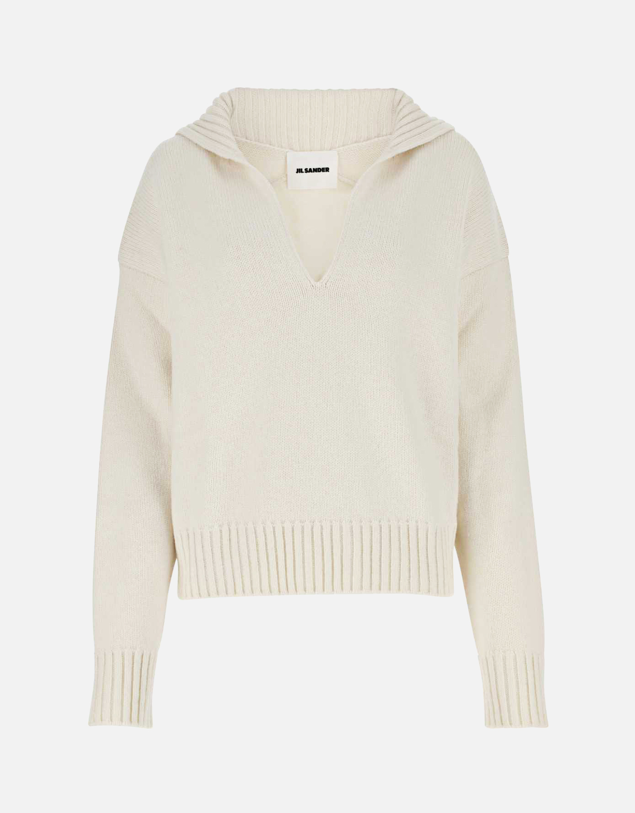 Jil Sander アイボリー カシミヤ混紡 オーバーサイズセーター