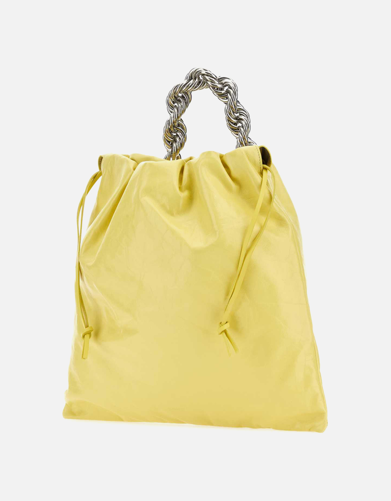 Jil Sander イエローカーフスキンレザーバケットバッグ () IFCHIC.COM