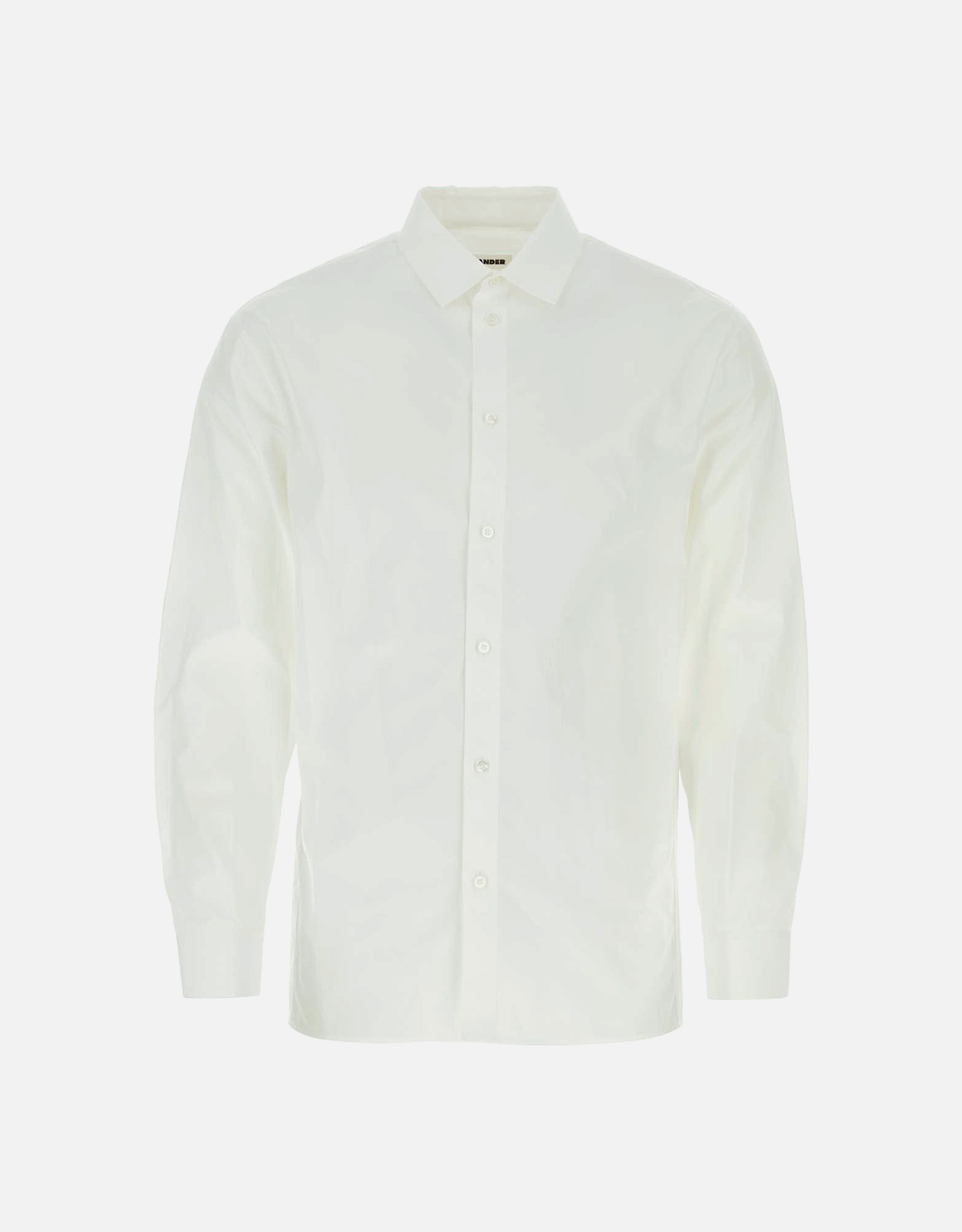 Jil Sander Men's White Cotton Poplin Shirt - 40　Jil Sander メンズ ホワイト コットン ポプリン シャツ - 40 Jil