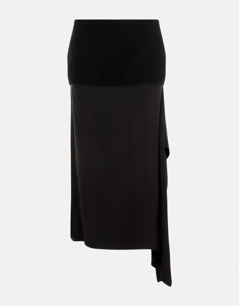 Jil Sander アシンメトリーデザイン ウールスカート () IFCHIC.COM