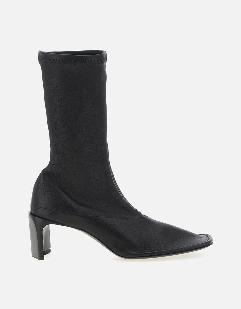 JILSANDER ブーツ Jil Sander Lamb Leather Mid-Heeled Ankle Boots () IFCHIC.COM