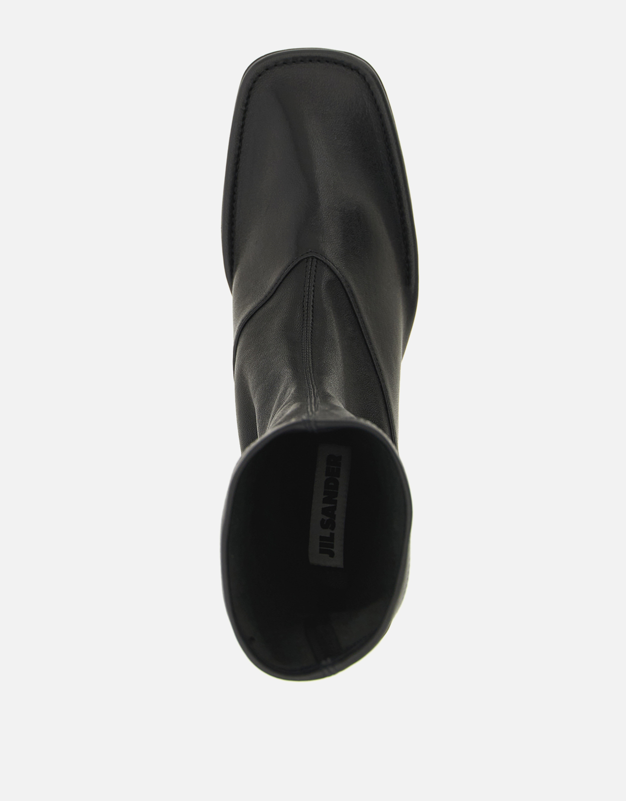 Jil Sander Lamb Leather Mid-Heeled Ankle Boots () IFCHIC.COM