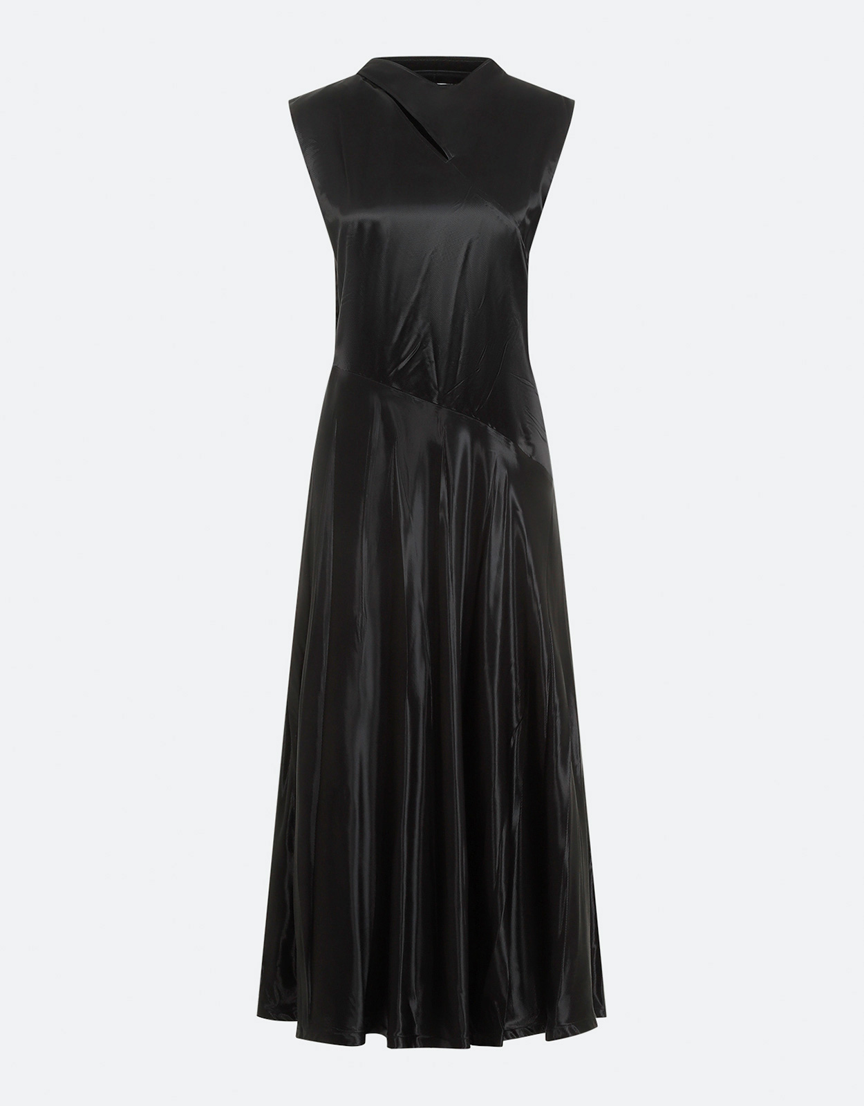 JIL SANDER ジルサンダー ロングドレス ワンピース キュプラ ブラック Jil Sander キュプラロングドレス () IFCHIC.COM