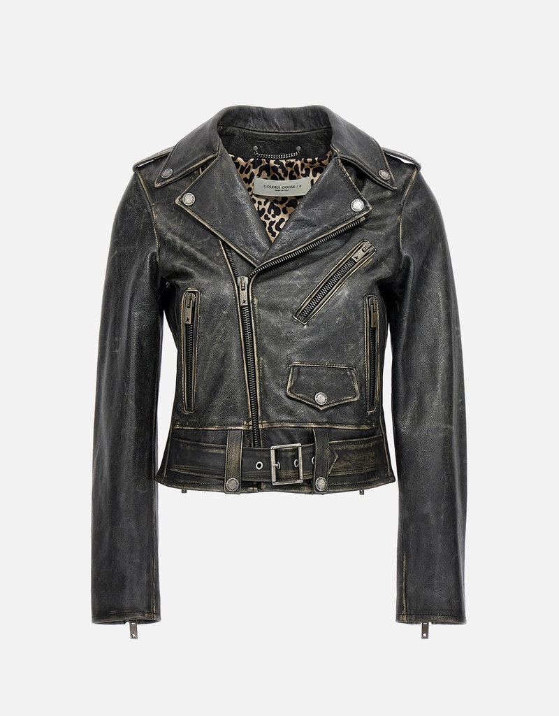Golden Goose 牛革バイカージャケット (ジャケット,レザー) IFCHIC.COM