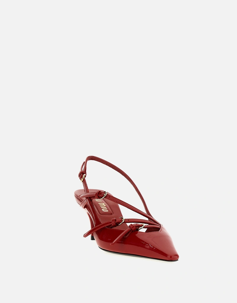 Miu Miu エナメルスリングバックパンプス () IFCHIC.COM