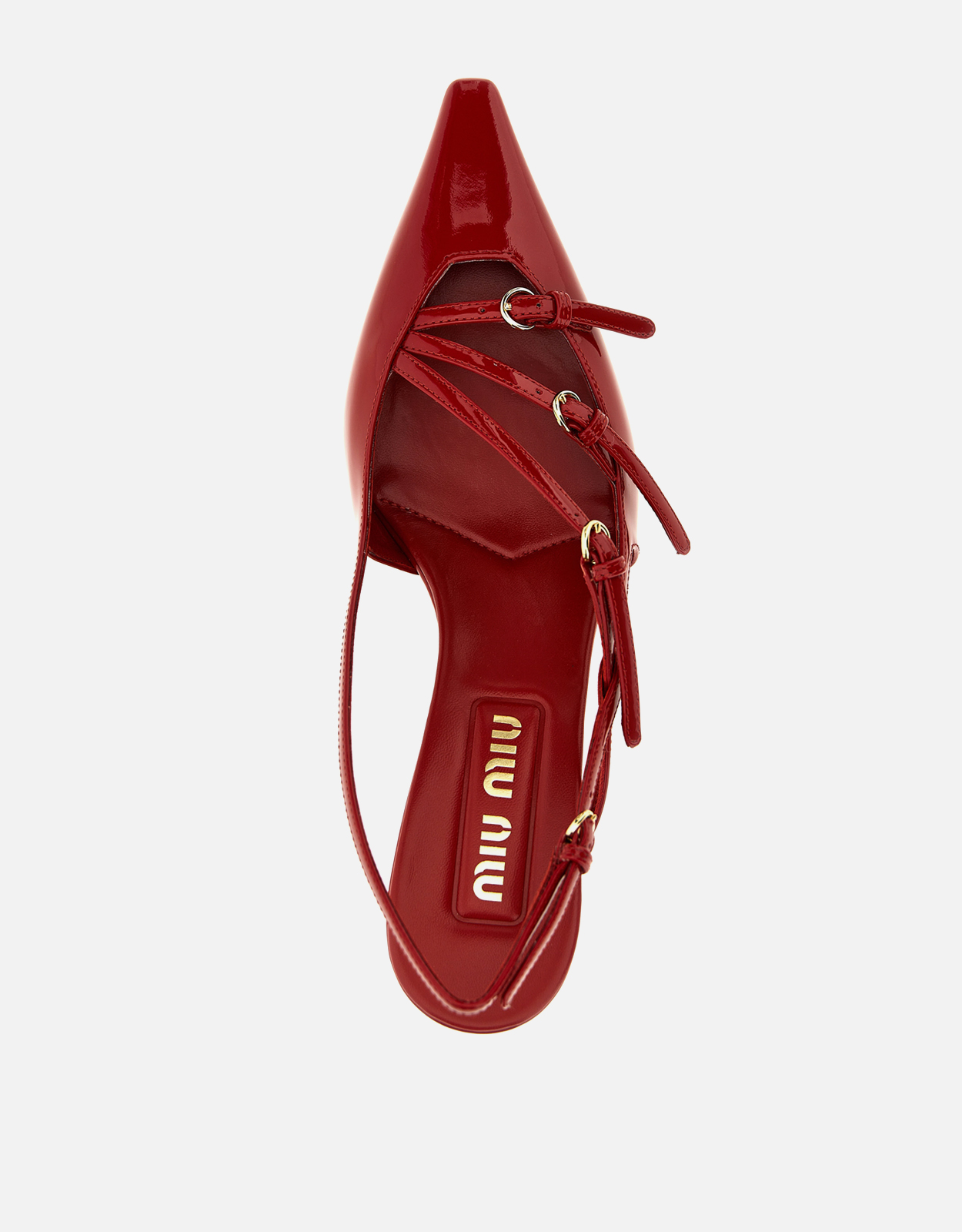 Miu Miu エナメルスリングバックパンプス () IFCHIC.COM
