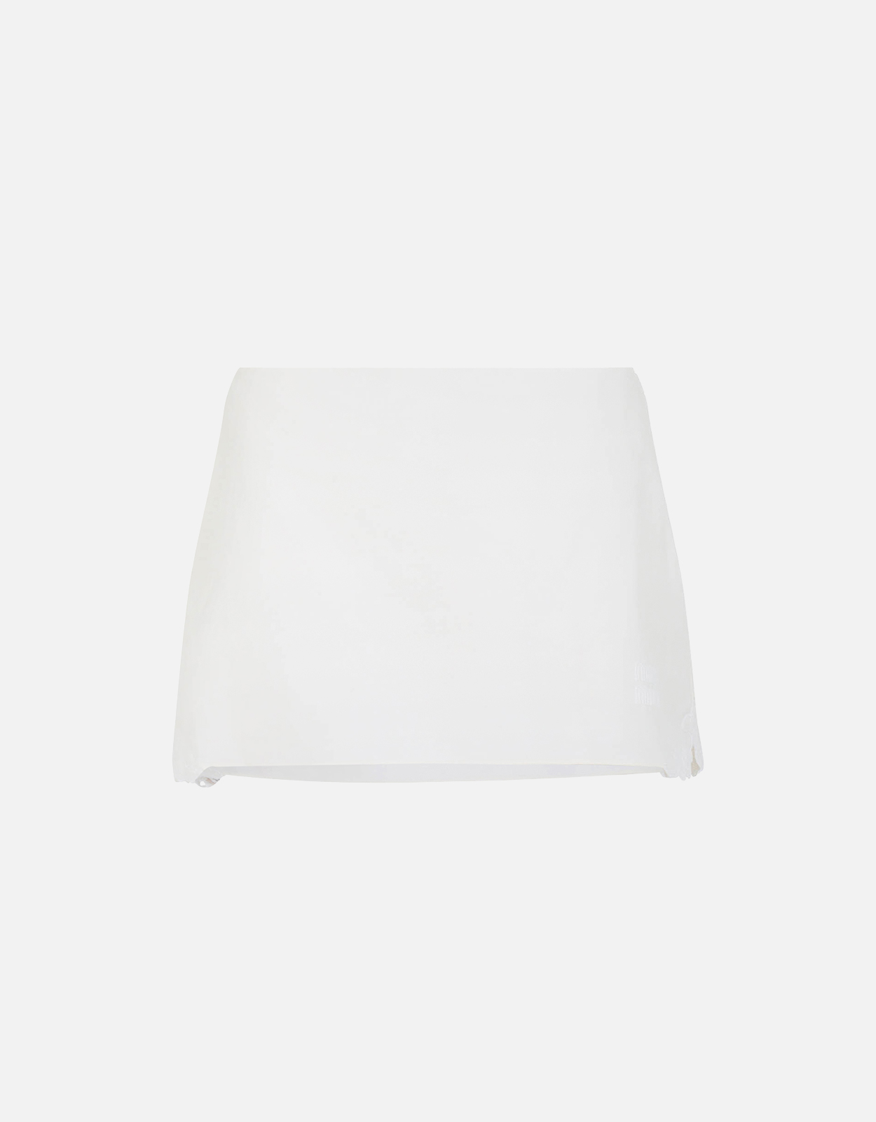 Miu Miu Miu Miu Linen And Cotton Mini Skirt - IT 38　ミュウミュウ リネン＆コットン ミニスカート - IT 38