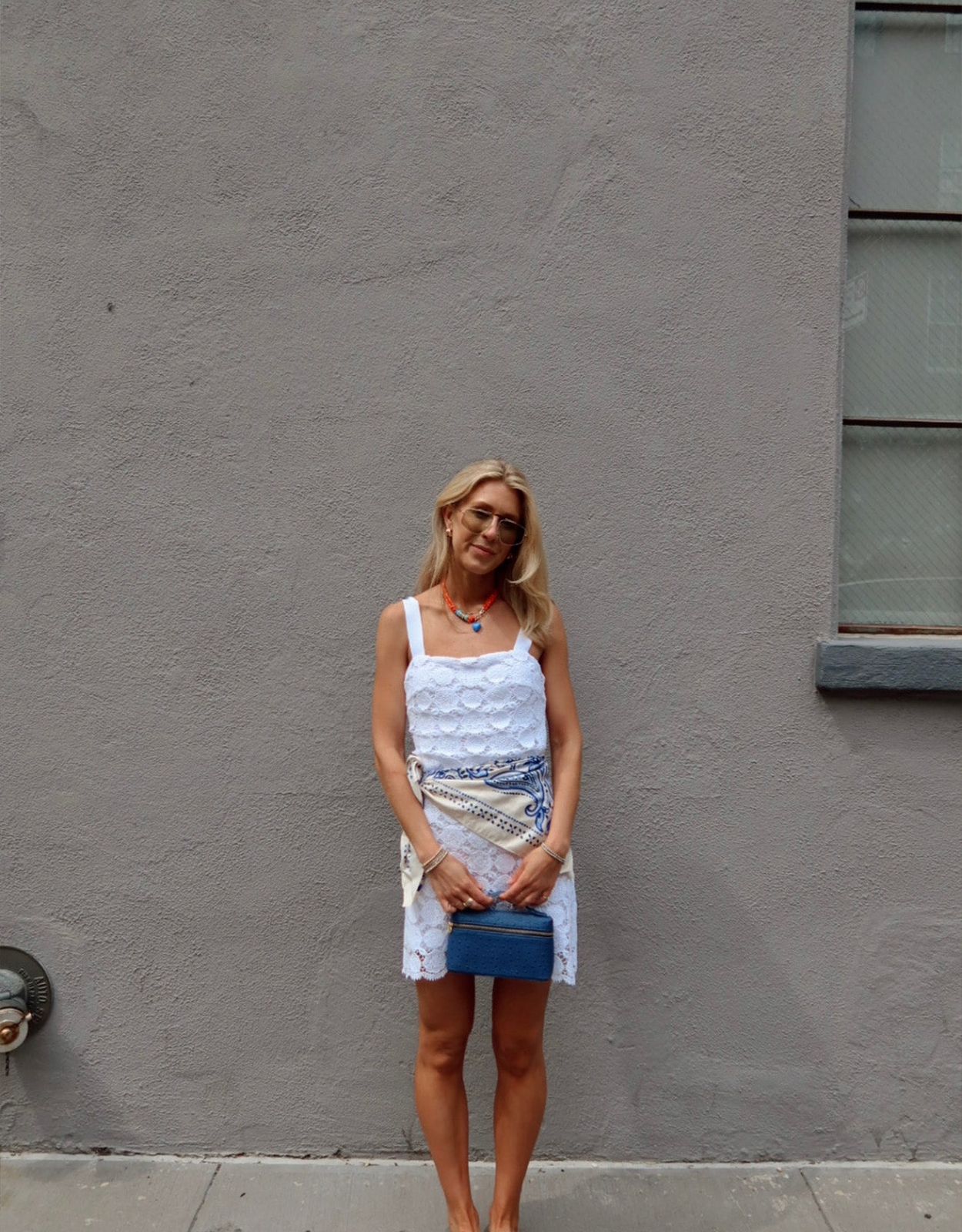 Miguelina | Kira Doily Lace Mini Dress - Pure White | M | White