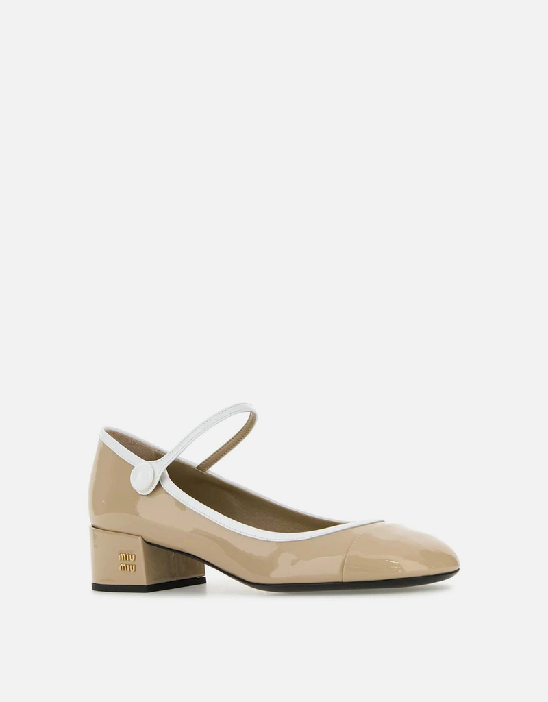 Miu Miu ブラウンレザーパンプス () IFCHIC.COM
