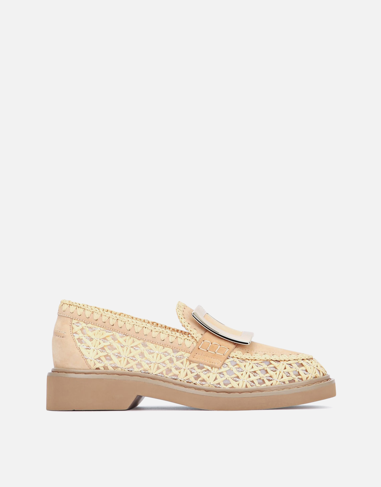 Roger Vivier Viv' Rangers Raffia Loafers - IT 36　ロジェ ヴィヴィエ ヴィヴ レンジャーズ ラフィア ローファー - IT 36 Roger