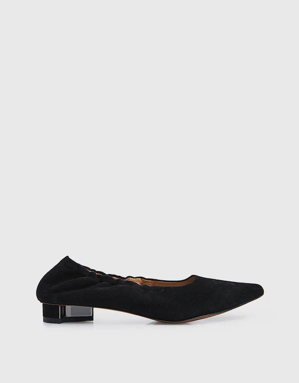 Clergerie Kami Suede Pointy Flats