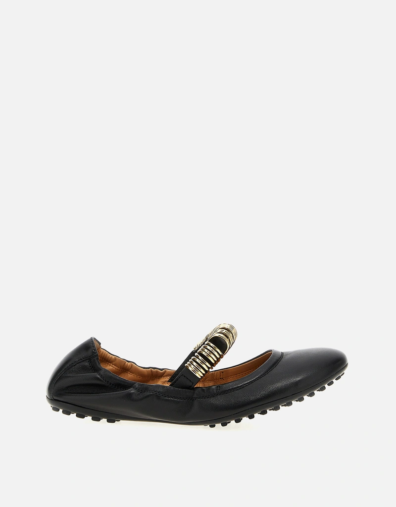 Tod's ディー ラムレザー バレエフラットシューズ () IFCHIC.COM