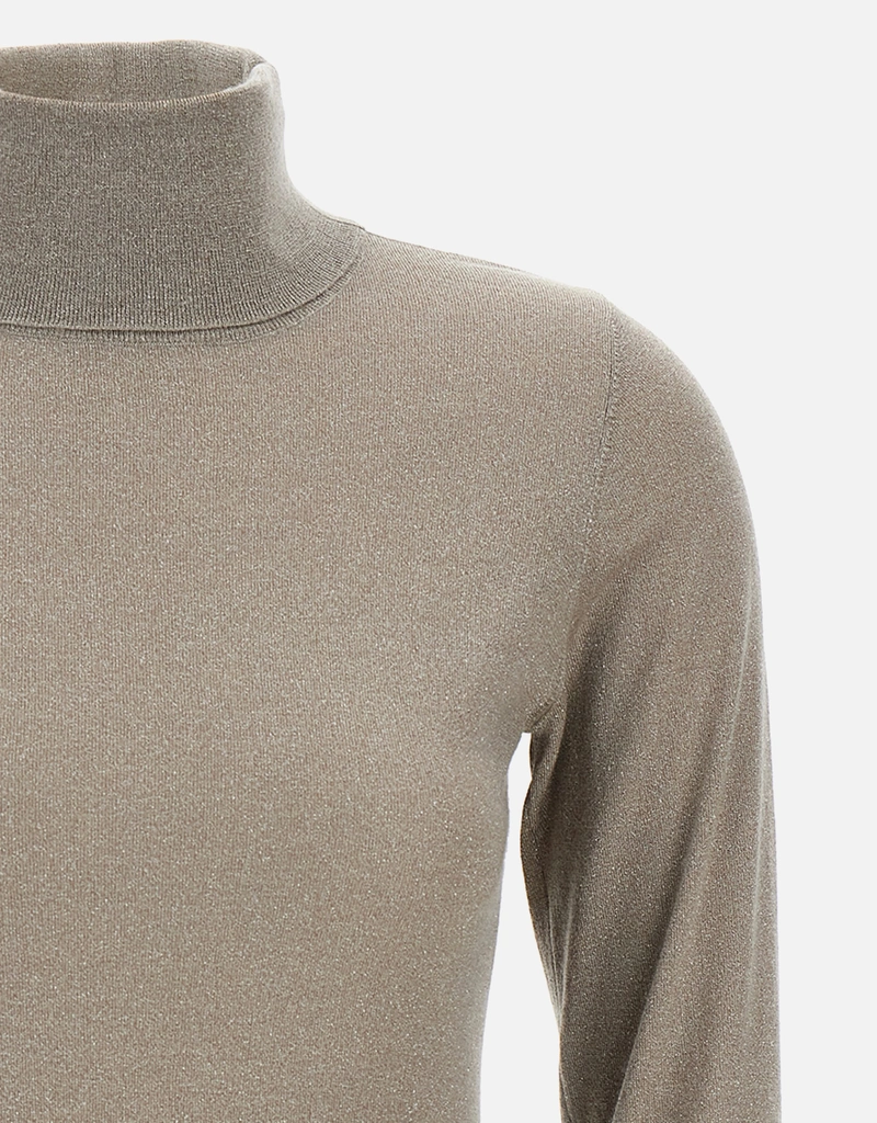 Brunello Cucinelli スパークリングカシミヤシルクタートルネック