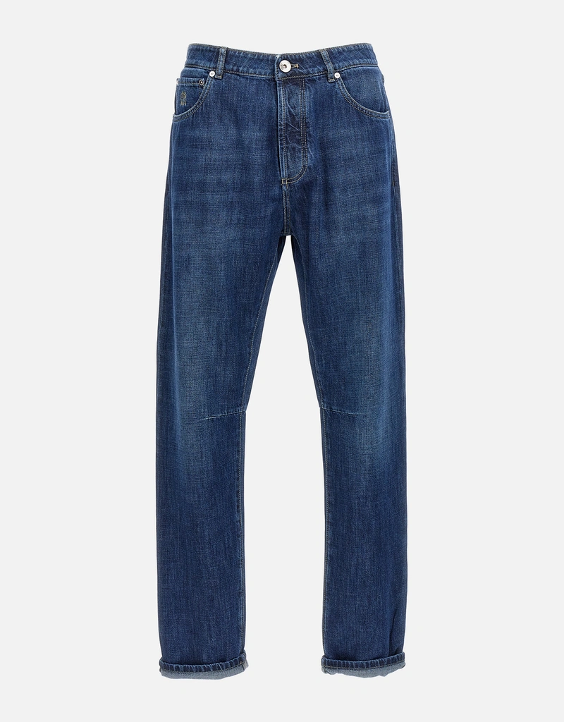 Brunello Cucinelli メンズ コットンデニムジーンズ () IFCHIC.COM