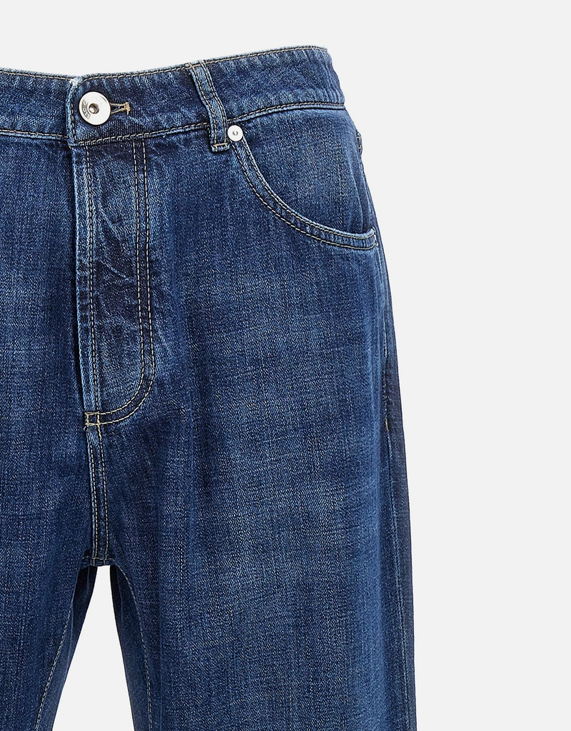 Brunello Cucinelli メンズ コットンデニムジーンズ () IFCHIC.COM
