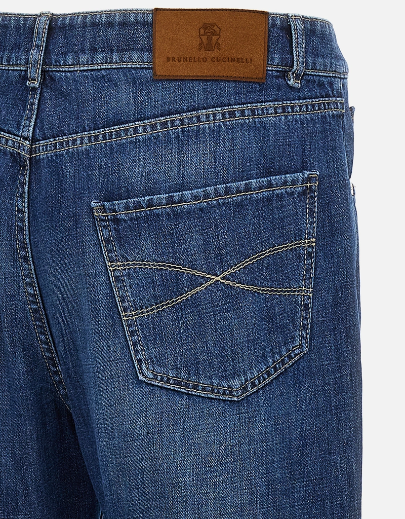 Brunello Cucinelli メンズ コットンデニムジーンズ () IFCHIC.COM