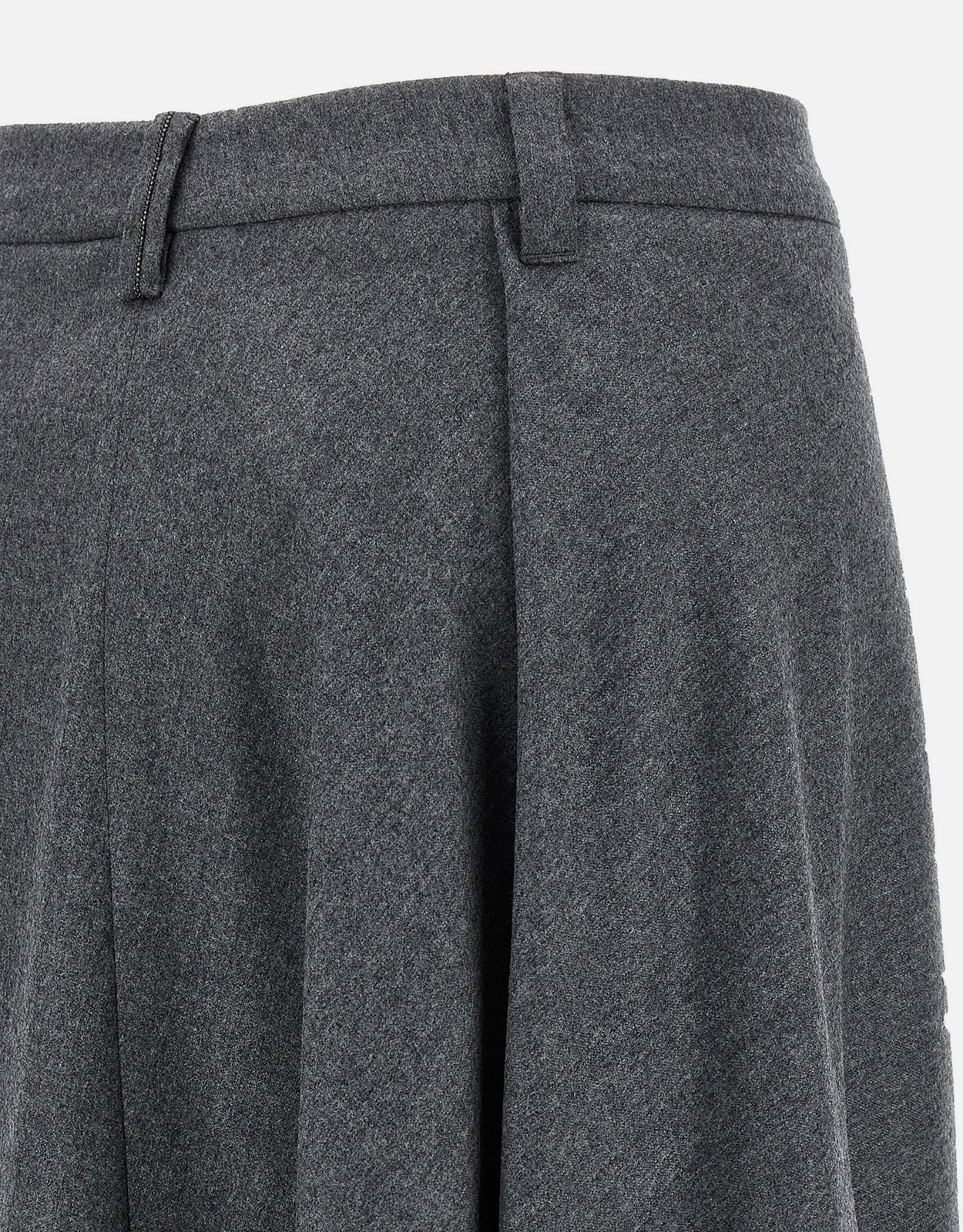 Brunello Cucinelli アシンメトリー バージンウールスカート (ドレス