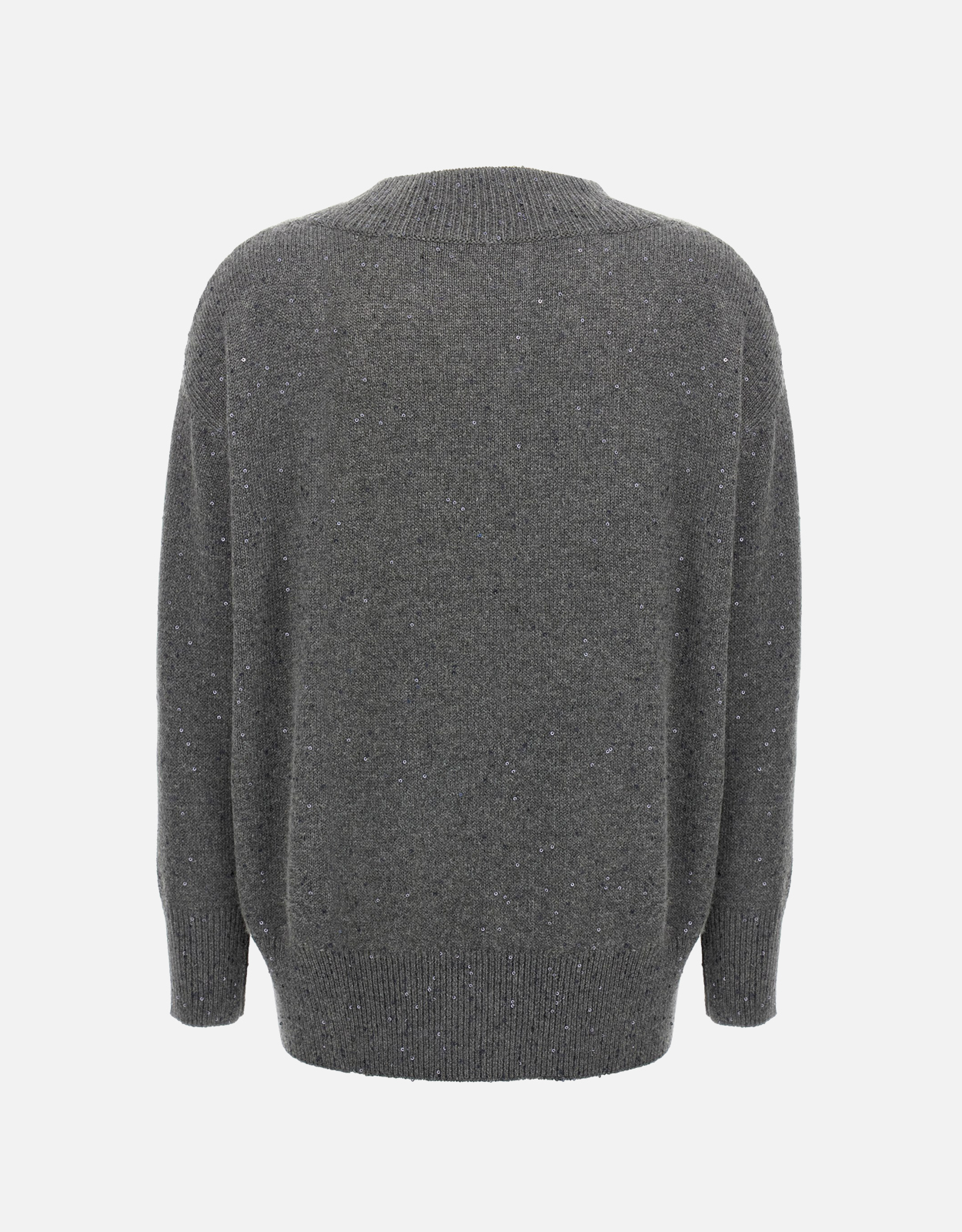 Brunello Cucinelli カシミヤシルク混合 スパンコールセーター (ニット