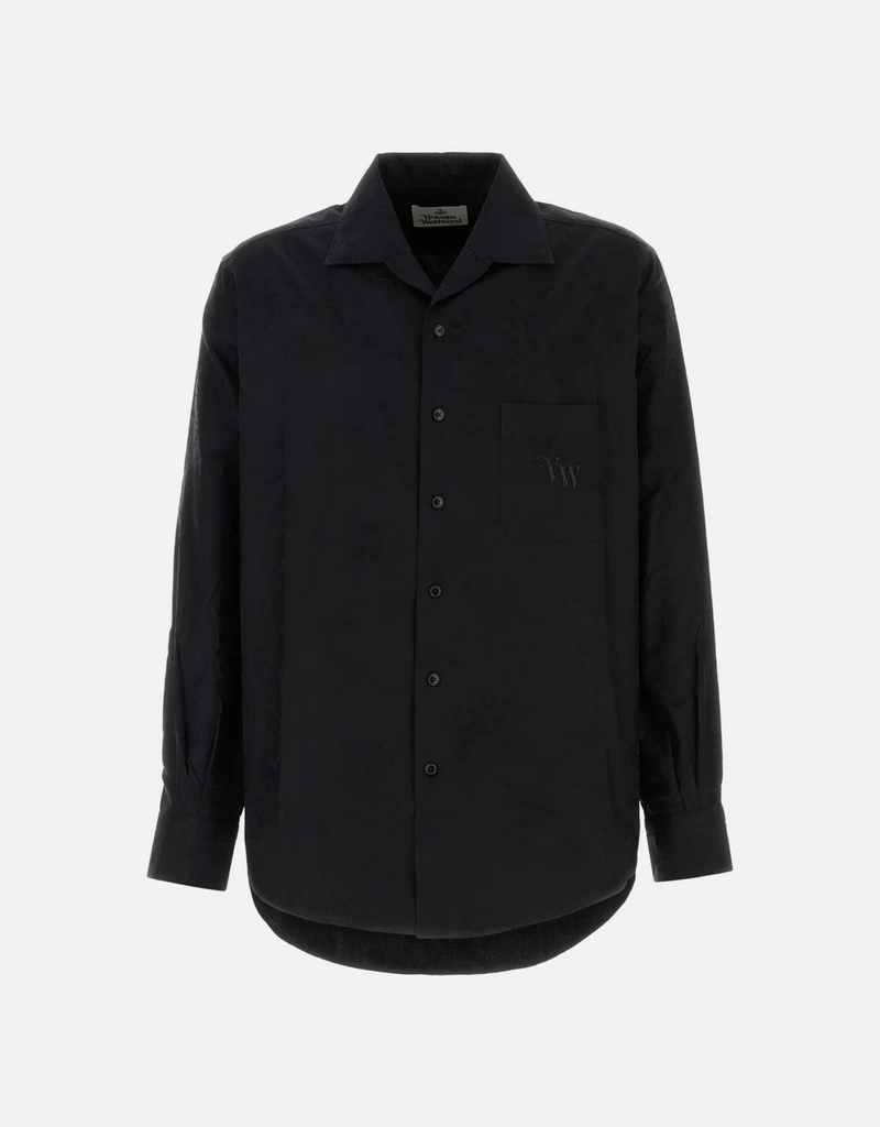 Vivienne Westwood メンズブラックコットンシャツ () IFCHIC.COM