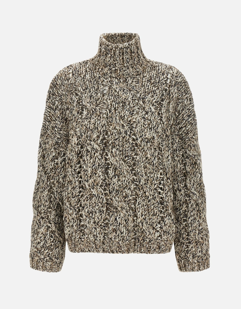 Brunello Cucinelli ダズリングネット ラム＆カシミヤブレンドセーター