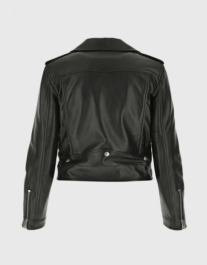 Saint Laurent ラムレザーのバイカージャケット (ジャケット) IFCHIC.COM
