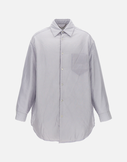Maison Margiela メンズパッド入りストライプシャツジャケット