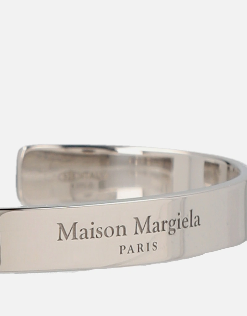 Maison Margiela Silver Logo Bracelet () IFCHIC.COM