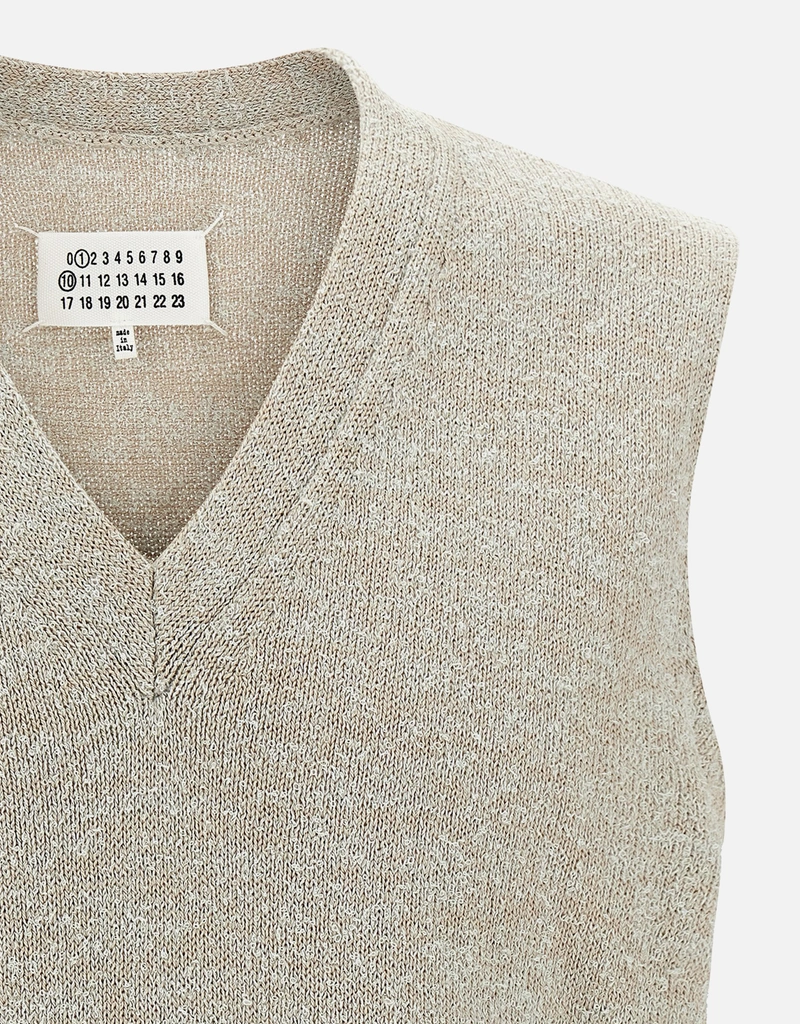 Maison Margiela Men's Cotton Blend Vest (Knitwear,Knit Vests