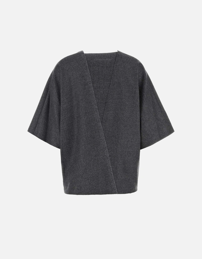 MM6 Maison Margiela ウールVネックトップ (ニットウェア,トップス