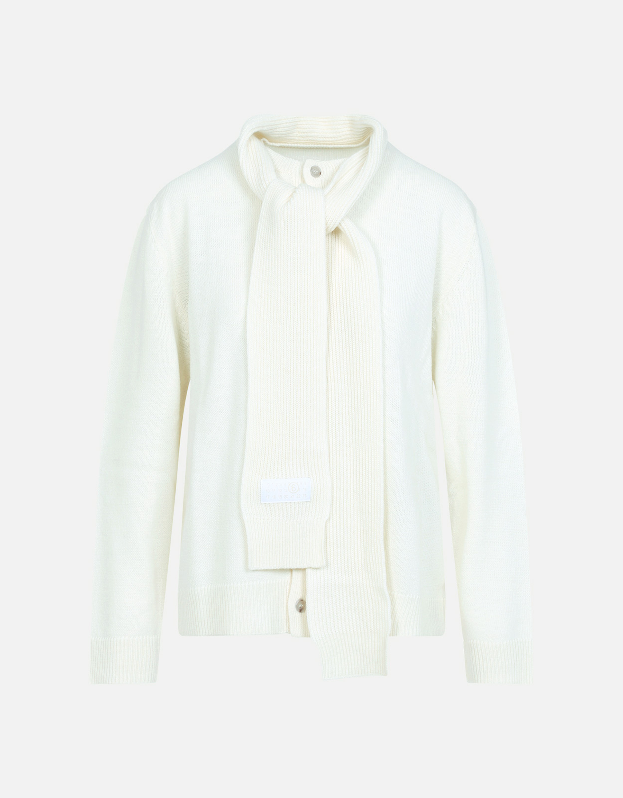 MM6 Maison Margiela Wool Scarf Cardigan (Knitwear,Cardigans