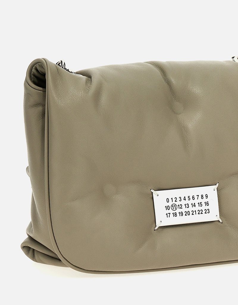 Maison Margiela Glam Slam Flap Small Lamb Leather Shoulder Bag