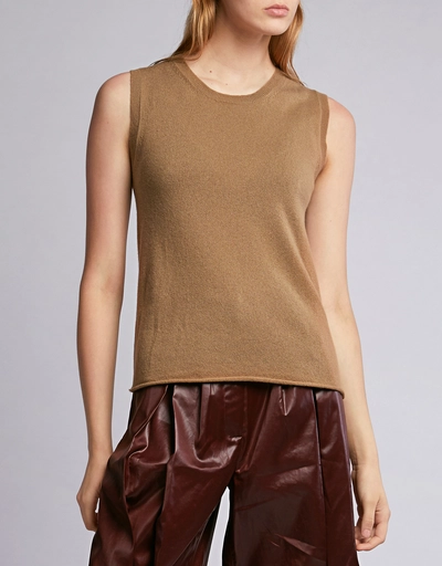 Muscle Tank Cashmere Knitted Top