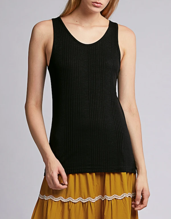 MM6 Maison Margiela  Layered Knitted Tank Top