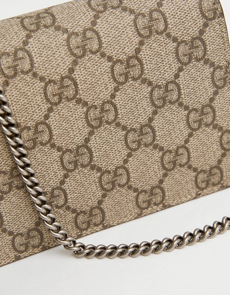 Gucci ディオニュソス ミニキャンバス チェーン クロスボディバッグ